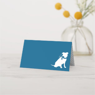 Carte De Placement Baby shower de chien taureau Pit