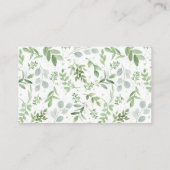 Carte De Placement Baby shower de chute blanc Citrouille  rabat (Dos)