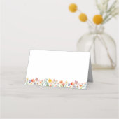 Carte De Placement Baby shower de hérisson rose (Dos)