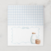 Carte De Placement Baby shower de lait et de biscuits (Extérieur déplié)