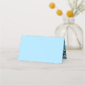 Carte De Placement Baby shower de mouton ferme Blue Boy (Dos)