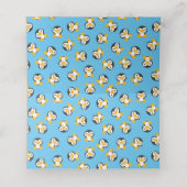 Carte De Placement Baby shower de pingouin (Intérieur déplié)