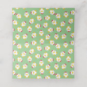 Carte De Placement Baby shower de poulet (Intérieur déplié)