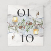 Carte De Placement Baby shower d'hiver. Il fait froid dehors (Extérieur déplié)