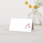 Carte De Placement Baby shower Flamant rose rose (Devant)