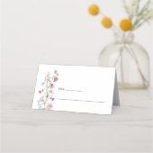 Carte De Placement Baby shower fleur sauvage (Dos)
