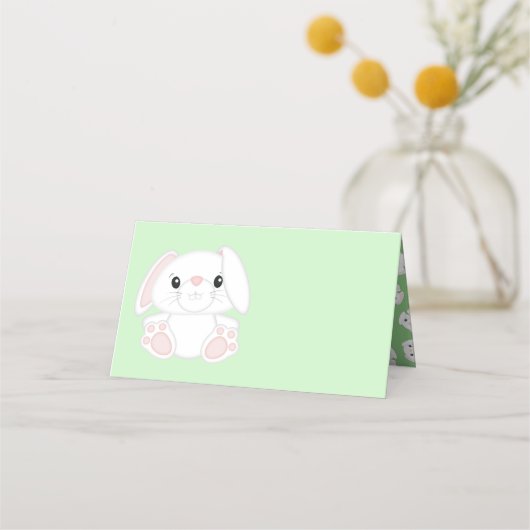 Carte De Placement Baby shower lapin lapin (Devant)