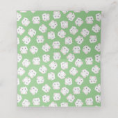 Carte De Placement Baby shower lapin lapin (Intérieur déplié)