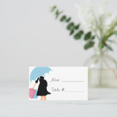 Carte De Placement Baby shower maman enceinte (Debout devant)