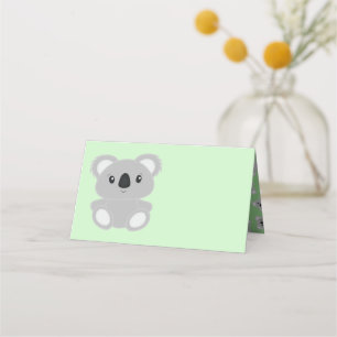 Carte De Placement Baby shower Ours de Koala