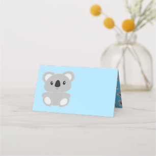Carte De Placement Baby shower Ours de Koala