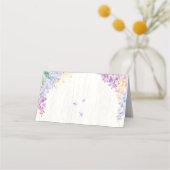 Carte De Placement Baby shower papillon Étiquettes alimentaires ou ca (Dos)