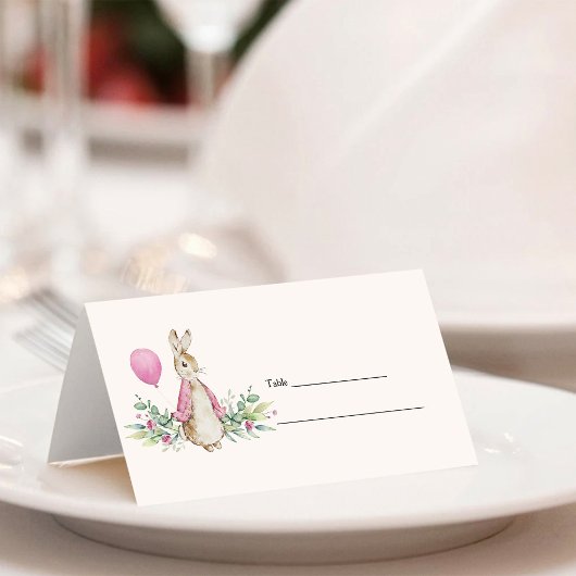 Carte De Placement Baby shower Peter Rabbit