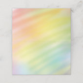 Carte De Placement Baby shower Rainbow Tie Dye (Extérieur déplié)