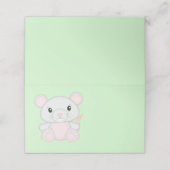 Carte De Placement Baby shower souris (Extérieur déplié)