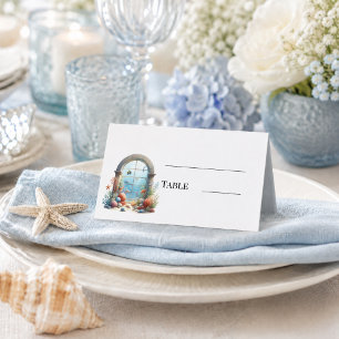 Carte De Placement Baby Shower sous la mer