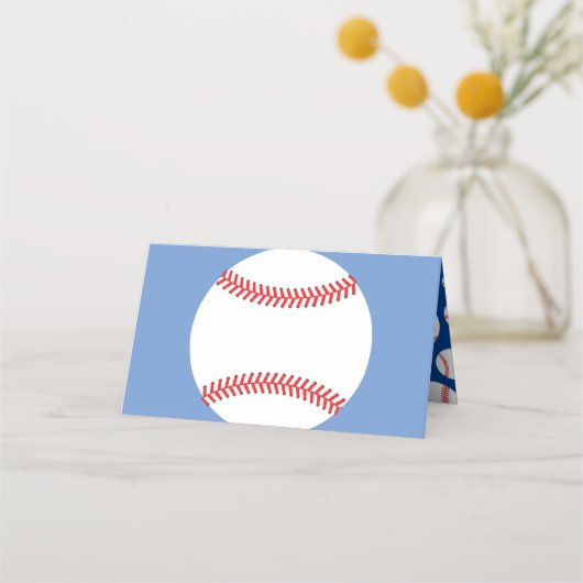 Carte De Placement Baby shower sportif de base-ball Little Slugger (Devant)