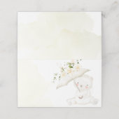Carte De Placement Baby shower vert vert neutre pour les femmes (Extérieur déplié)