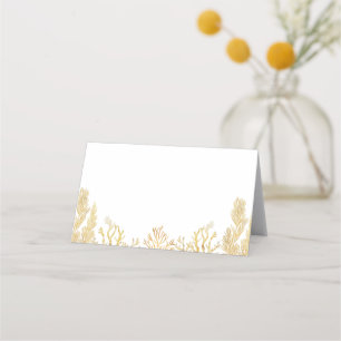 Carte De Placement Baby shower Watercolor Ocean Little Pearl