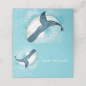 Carte De Placement Baleine personnalisée sous la mer (Extérieur déplié)