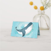 Carte De Placement Baleine personnalisée sous la mer (Dos)