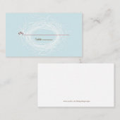 Carte De Placement Balise de préférence du nid blanc (Devant / Derrière)