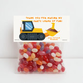 Carte De Placement Balise Fête d'anniversaire de construction - Jaune