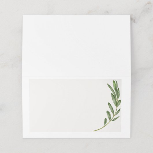 Carte De Placement Balise Nom de la branche d'olivier (Extérieur déplié)