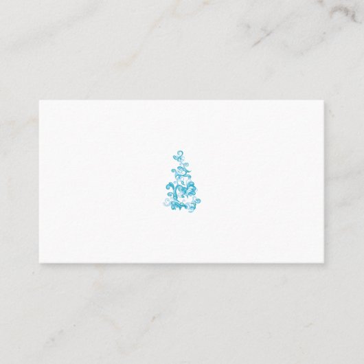 Carte De Placement Ball Blue, Medium Turquoise design décoratif (Devant)