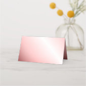 Carte De Placement Ballerina Danse avec Musique Rose Glow (Dos)