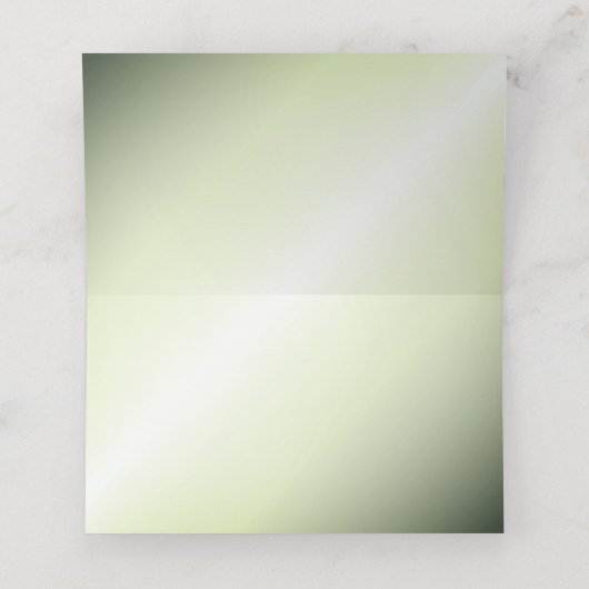 Carte De Placement Ballerina Danse avec Musique Vert brillant (Intérieur déplié)