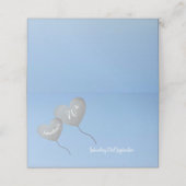 Carte De Placement Ballon en argent entièrement personnalisable 70e a (Extérieur déplié)