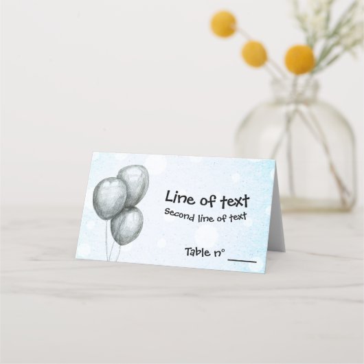 Carte De Placement Ballons (Devant)