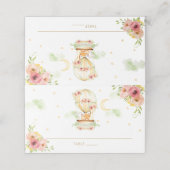 Carte De Placement Ballons à air chaud Animaux mignons Baby shower an (Extérieur déplié)