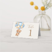 Carte De Placement Ballotte Ours Teddy Brown (Devant)