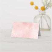 Carte De Placement Baptême de jardin rose (Dos)