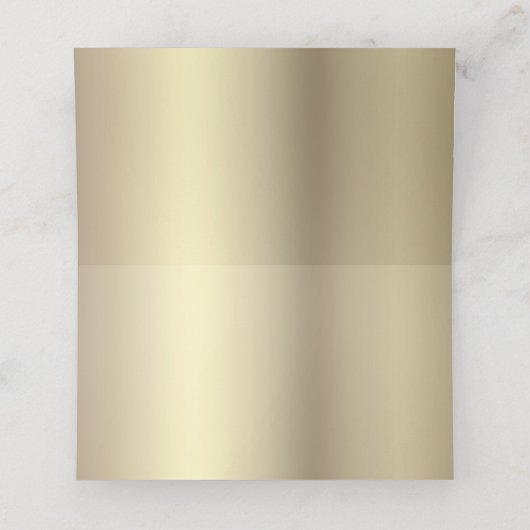 Carte De Placement Bar Mitzvah Black Gold Foil Talscript moderne (Intérieur déplié)