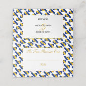 Carte De Placement BARBADOS Customisé Mariage Célébration (Extérieur déplié)