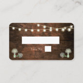 Carte De Placement Barne Rustique Bois Mason Jar String Mariage P (Dos)