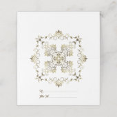 Carte De Placement Baroque d'or. Texte. (Extérieur déplié)