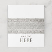 Carte De Placement Basculer sur les panneaux de buffet, Étiquette de  (Extérieur déplié)