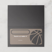 Carte De Placement BASKETBALL Bar Mitzvah Siège Table Carte d'escorte (Extérieur déplié)