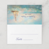 Carte De Placement Bateau à voile et mer | Mariage d'or de la marine  (Extérieur déplié)