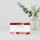Carte De Placement Beauté Rustique Floral Cadre Siège Numéro de table (Debout devant)