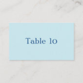 Carte De Placement Bébé Animaux & Stripes Baby shower bleu (Dos)