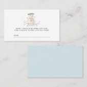 Carte De Placement Bébé C'est froid dehors Douche Dehors Billet Raffl (Devant / Derrière)