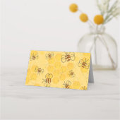 Carte De Placement Bee Buzzing Honey Bees mignonne (Dos)