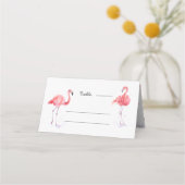 Carte De Placement Belle carte de place Flamant rose rose (Dos)