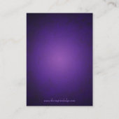 Carte De Placement Belle plaque de défilement violet baroque (Dos)