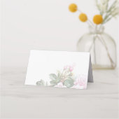 Carte De Placement Belle rose peinte Roses BarefootBride™ (Dos)